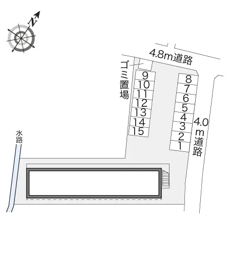★手数料０円★倉敷市藤戸町天城 月極駐車場
